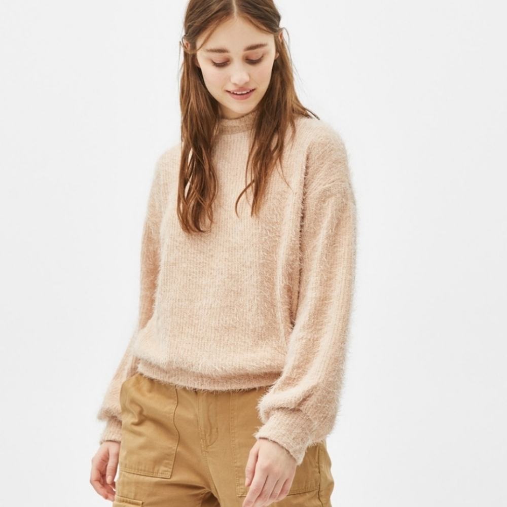 Bershka Furry Chenille Sweater, Size XS
